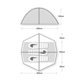 Wild Country Helm Compact 3 Tent Outdoor Action- Tent Dimensions