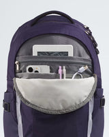 The North Face Women's Recon Backpack in Eternal Purple/Blue Flax - laptop compartment detail