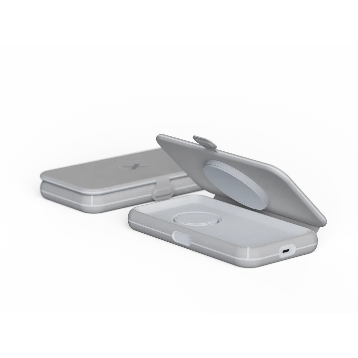 Xtorm Foldable Wireless Travel Charger 3-in-1 - Two Views of Charger