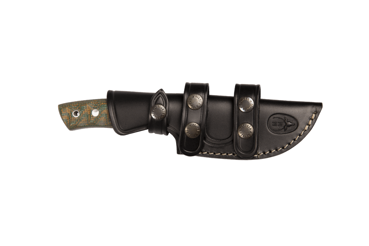 Muela Kodiak 10G fixed blade knife and leather sheath