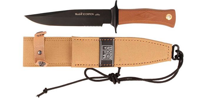Muela Scorpion 18NM fixed blade knife with sheath
