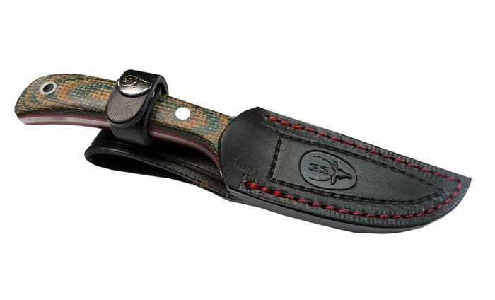 Muela Terrier 9G fixed blade knife with leather sheath