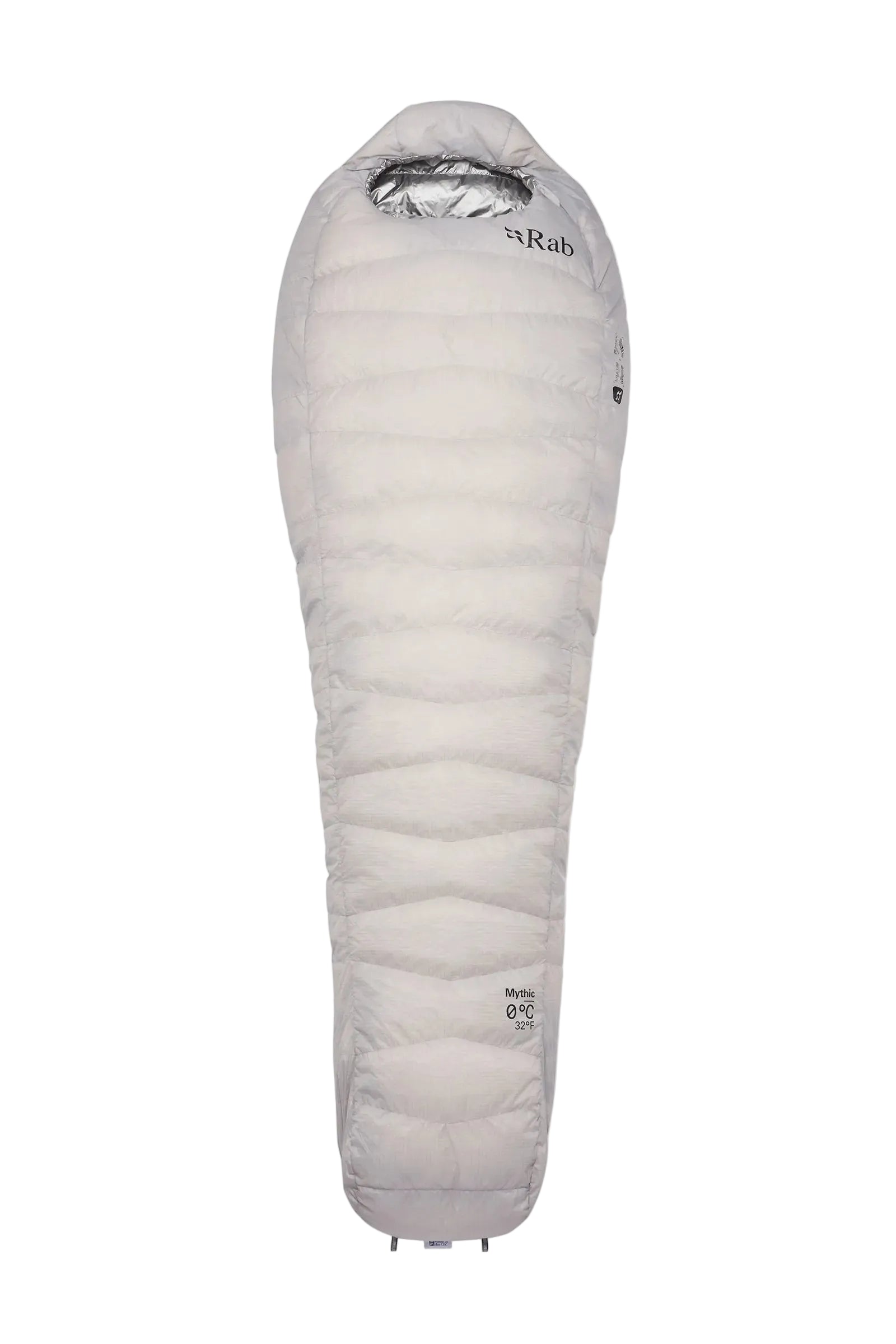 Rab Mythic Down Sleeping Bag (0°C/32F) in Dark Pewter - Front