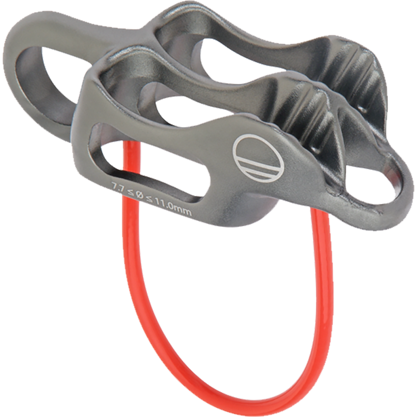 Wild Country Climbing Pro Guide Lite Belay Outdoor Action Gunmetal/Tangerine - Full View
