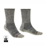 Bridgedale Men's Hike Midweight Merino Comfort Boot Socks in Stone Grey, product view