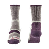 Bridgedale Women's Hike Lightweight Coolmax Comfort Boot Socks in Plum, alternate view 1