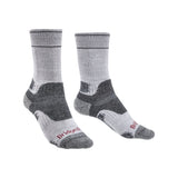 Bridgedale Women's Hike Midweight Merino Performance Boot Socks in Silver Grey, alternate view