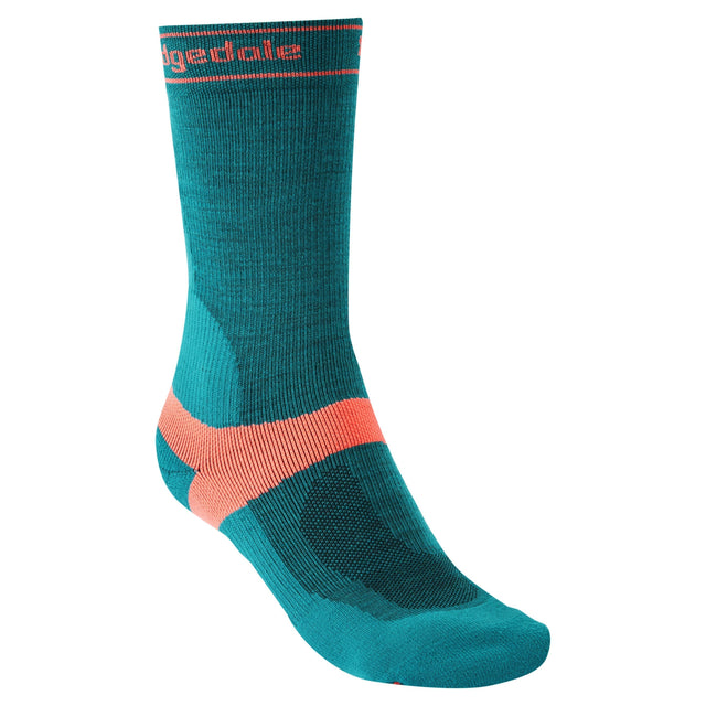 Bridgedale Women's MTB Mid-Season Weight T2 Merino Sport Boot Socks in Teal