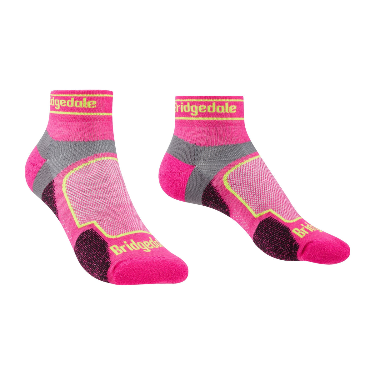 Bridgedale Women's Trail Run Ultra Light T2 Coolmax Sport Low Socks in Pink