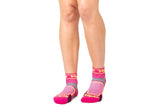 Bridgedale Women's Trail Run Ultra Light T2 Coolmax Sport Low Socks worn in Pink