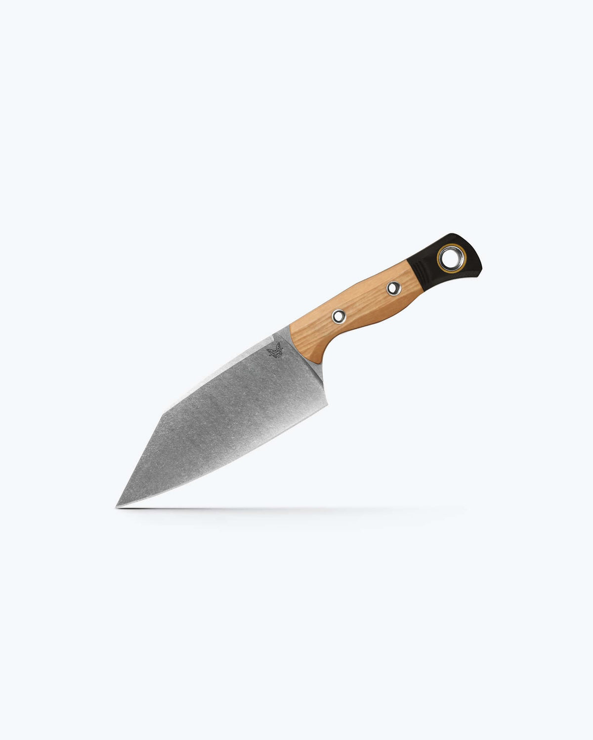 Benchmade Station Knife 4010-02 Maple Valley Richlite, angled view