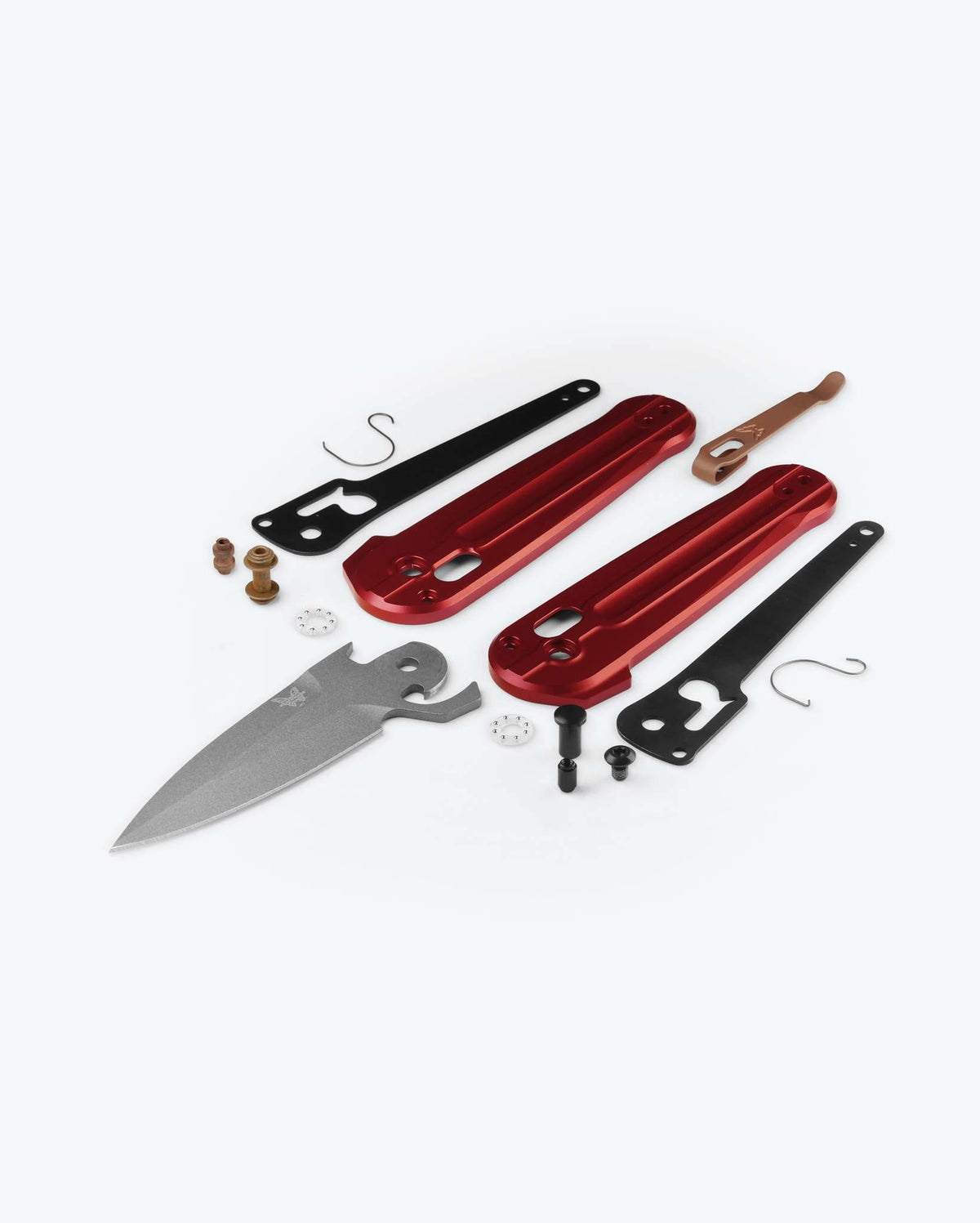 Lowden™ Phoenix Red Aluminum - Exploded Component View | Benchmade Knife Co.
