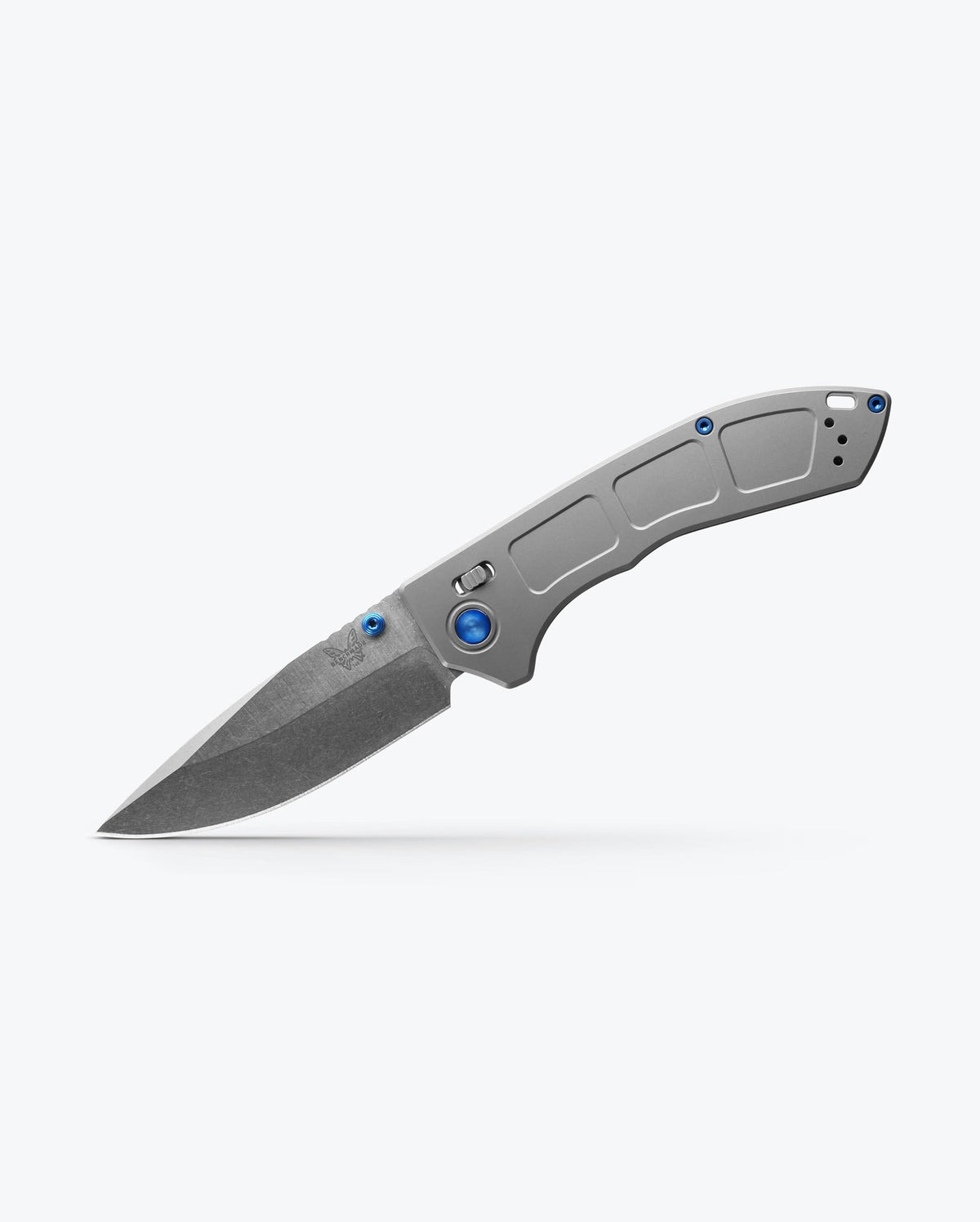 Benchmade Narrows Gray Titanium Tactical Knife - Angled Profile View | Benchmade Knife Co.