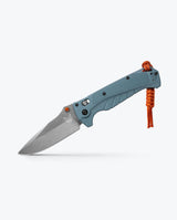 Benchmade Adira 18060 Depth Blue, angled open view