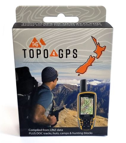 Topo4GPS New Zealand Topographic Maps for Garmin GPS - coverage example