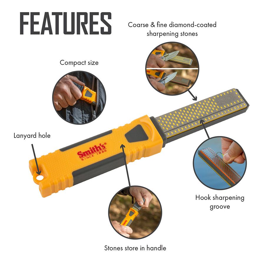 Smith's 4-Inch Diamond Combination Sharpener - detail 2