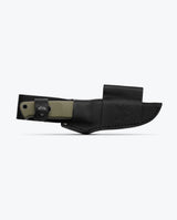 Benchmade Mini Bushcrafter 165-1 in leather sheath
