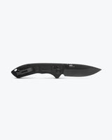 Mini Narrows™ Black Titanium Tactical Knife - Back View Opened | Benchmade Knife Co.