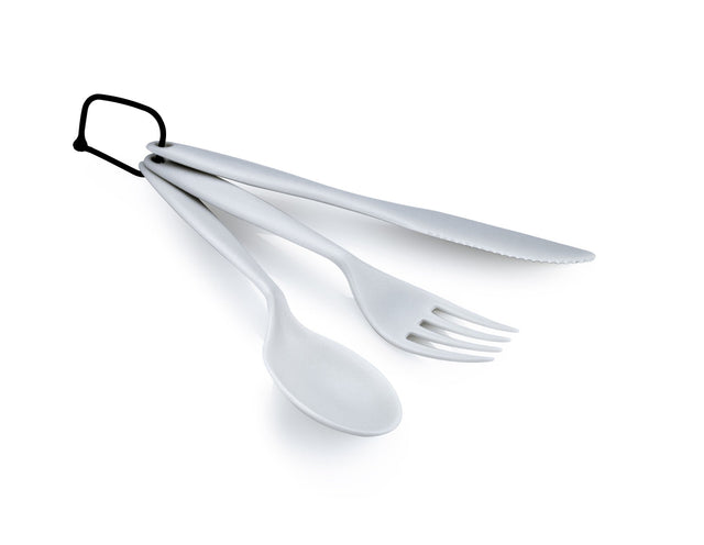 GSI Outdoors Tekk Cutlery Set Eggshell