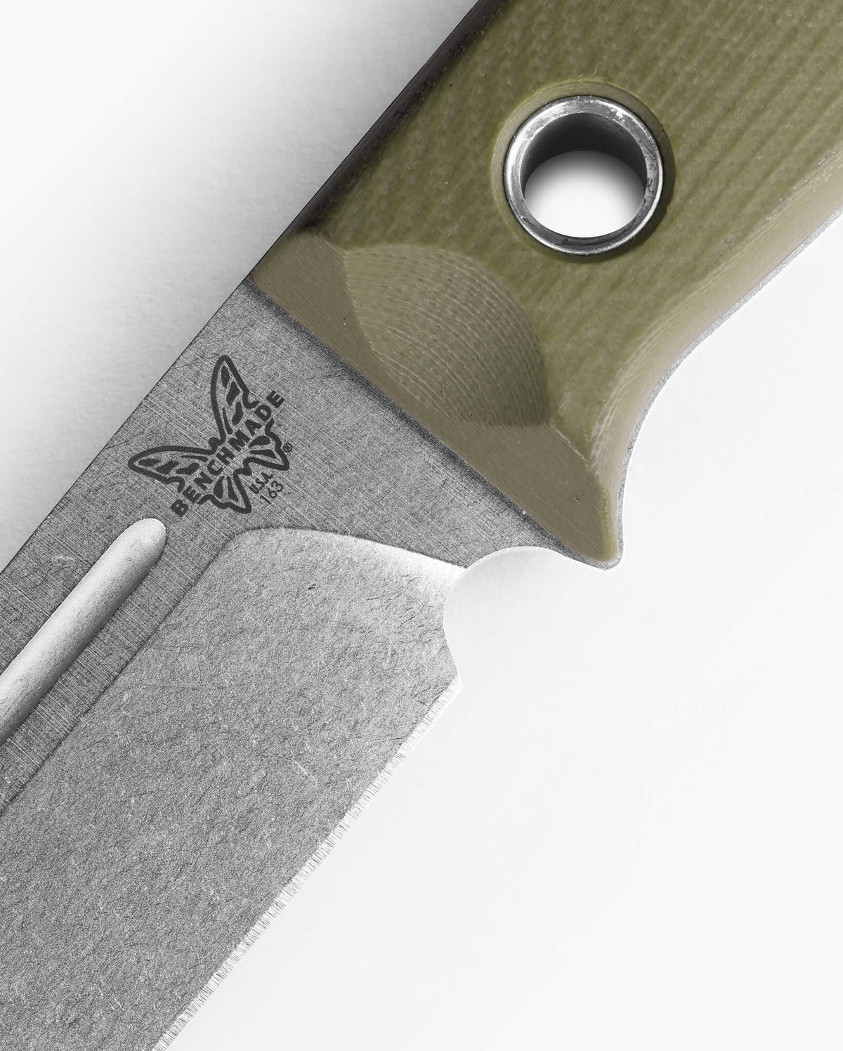 Benchmade Bushcrafter 163-1, handle detail
