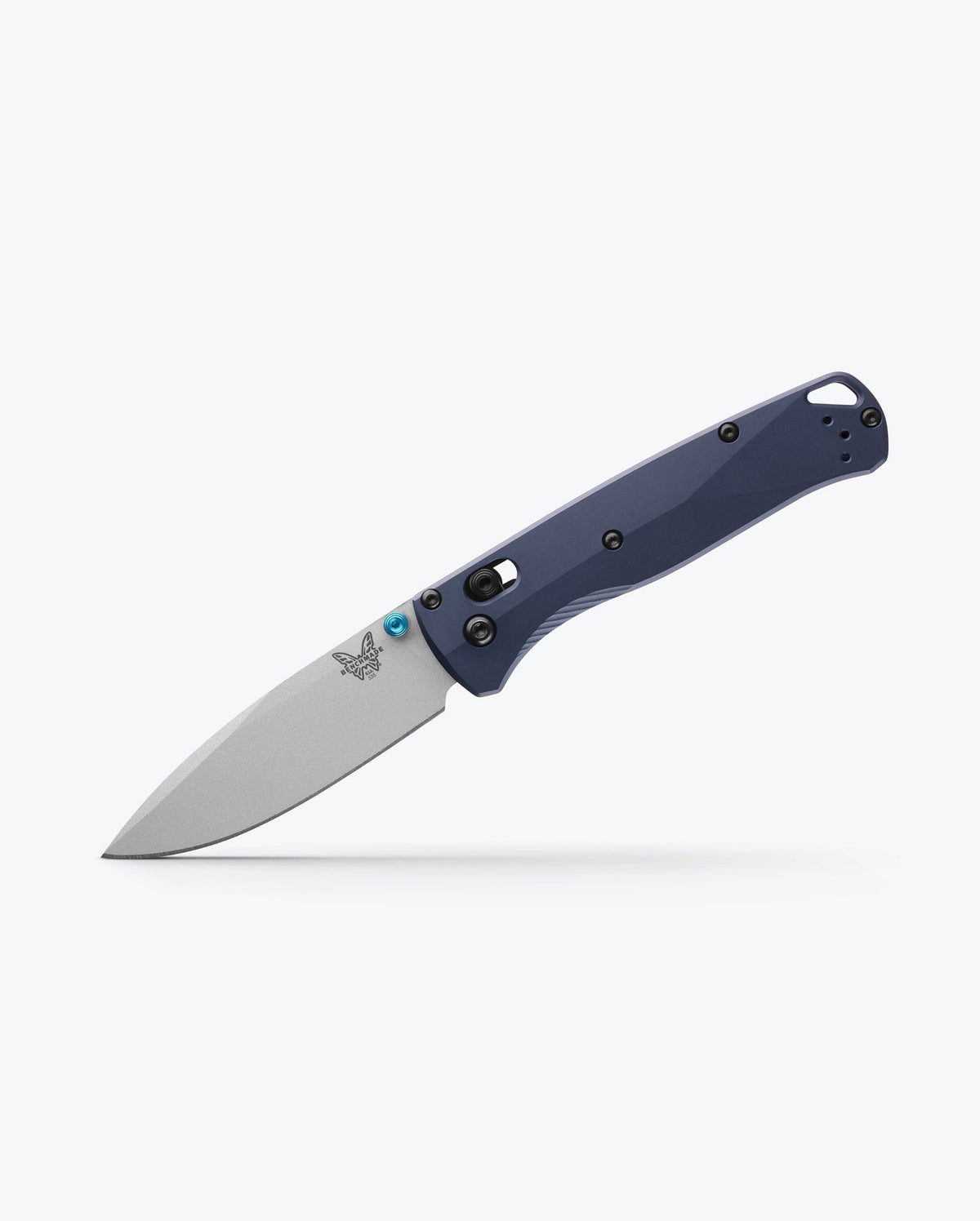 Bugout® Crater Blue Drop-point Knife - Angled Side View | Benchmade Knife Co.