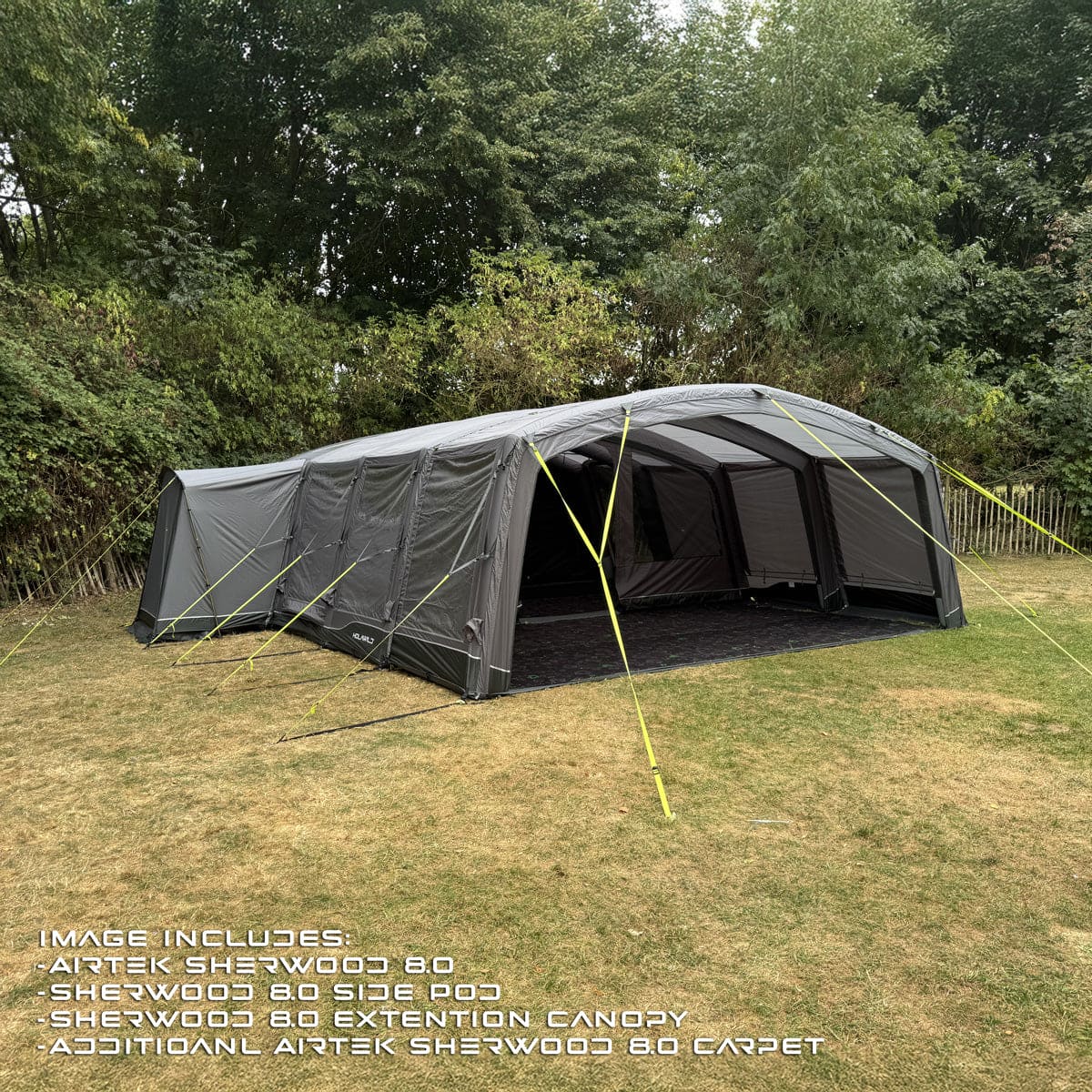 Holawild AirTek Sherwood 8.0 Inflatable Family Tent - 2 Text