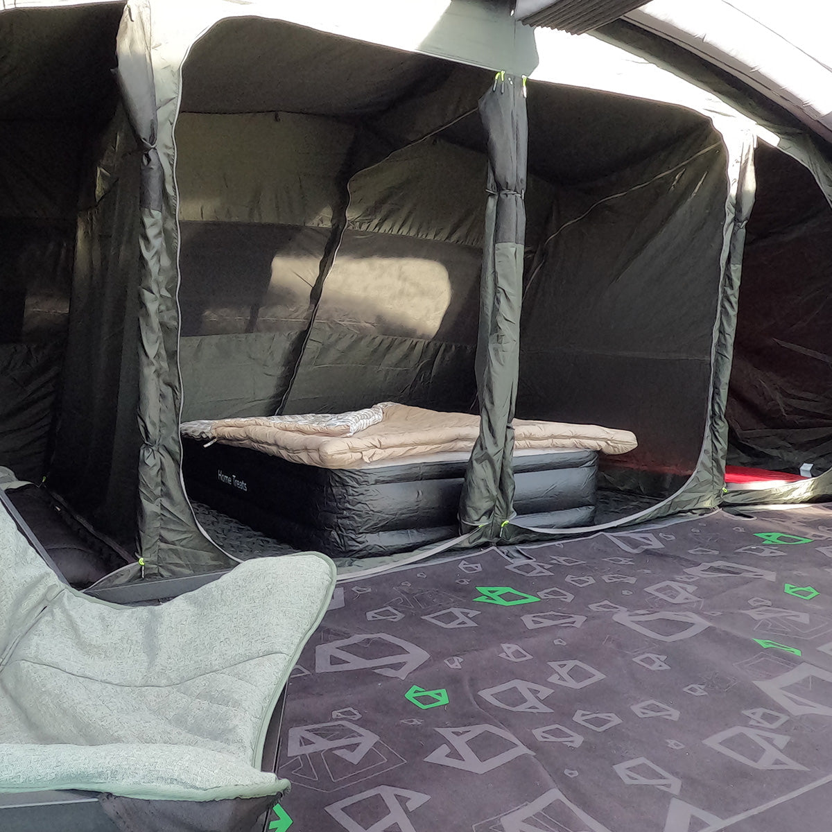 Holawild AirTek Sherwood 8.0 Inflatable Family Tent - Sherwood 8.0 Interior Bedroom