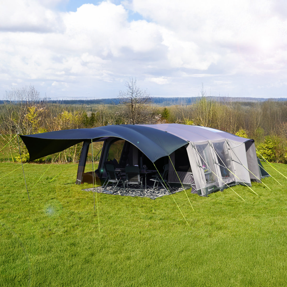 Holawild AirTek Sherwood 8.0 Inflatable Family Tent - Sherwood 8.0 With Sunsail Lifestyle