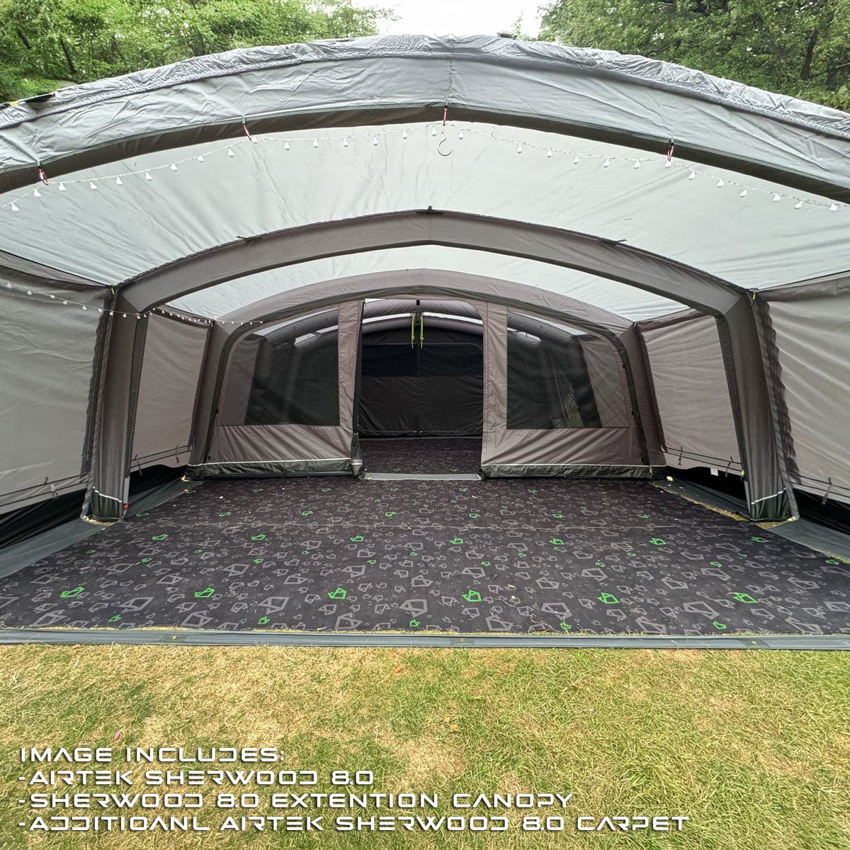 Holawild AirTek Sherwood 8.0 Inflatable Family Tent - 5 text