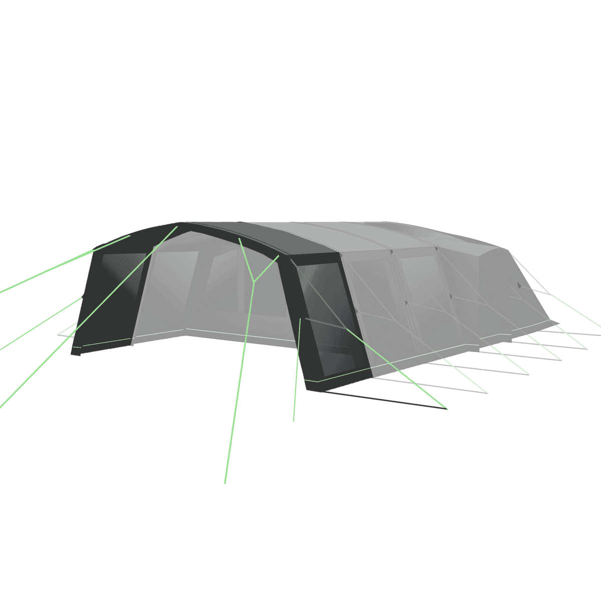 Holawild AIRTEK SHERWOOD 6.0 Inflatable Family Tent - AirTek Delamere 8.0 Canopy Cut Out