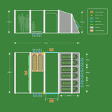 Holawild POLTEK SHERWOOD 6.0 Steel Pole Family Tent - Sherwood6.0FloorPlan