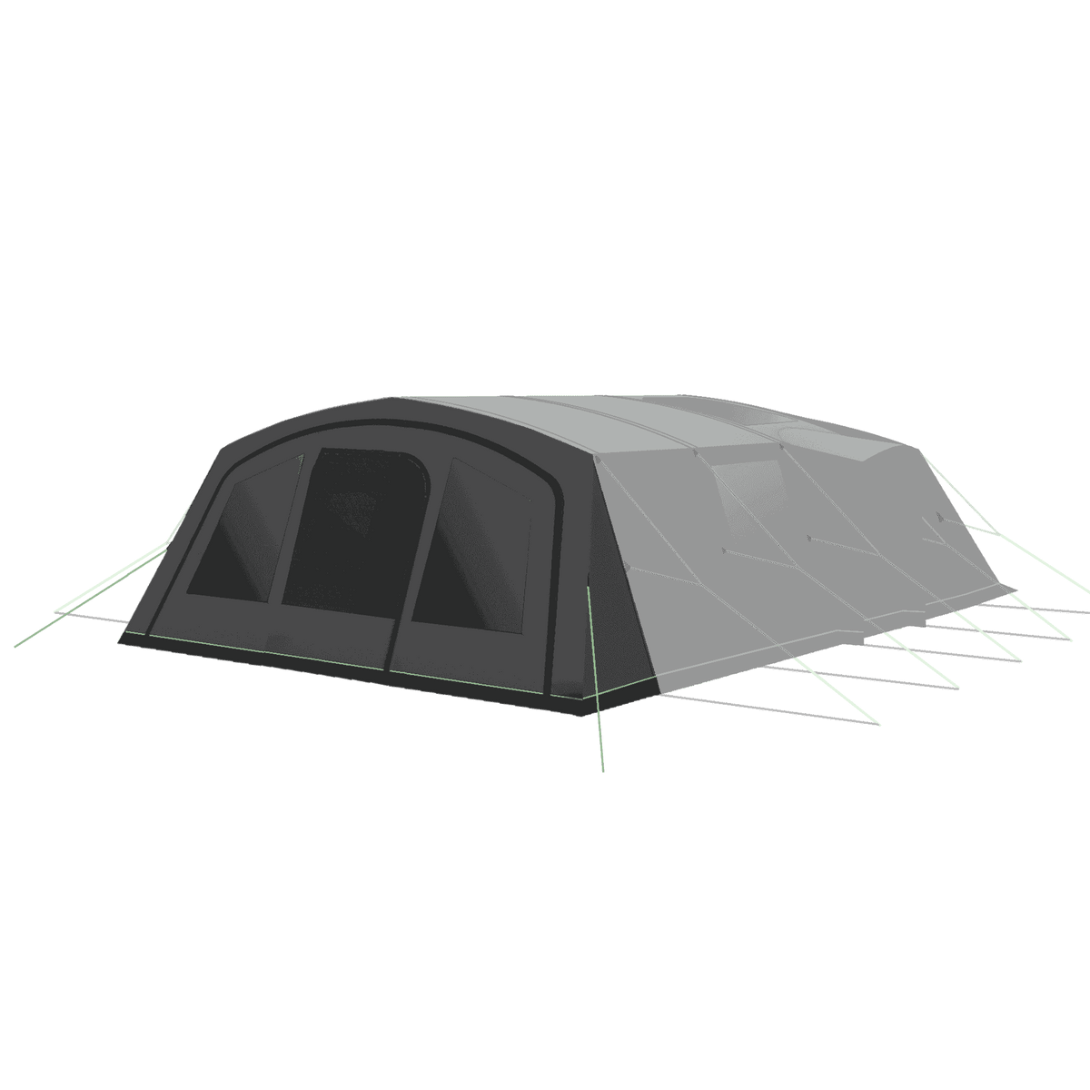 Holawild AIRTEK SHERWOOD 5.0 Inflatable Family Tent - AirTek Delamere 8.0 Enclosure Cut Out