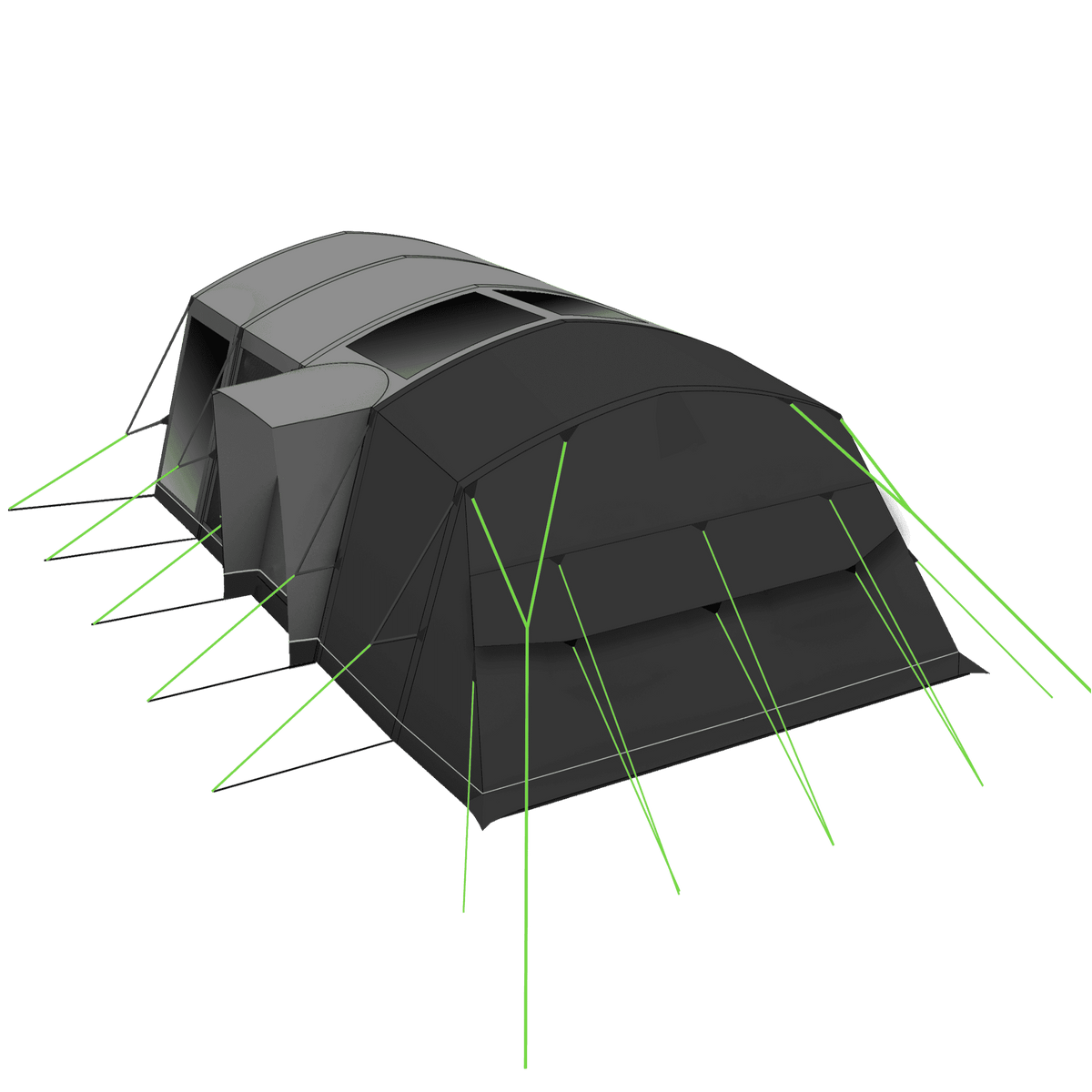 Holawild AIRTEK SHERWOOD 5.0 AC Inflatable Family Tent - AirTekDelamere5.0Rear