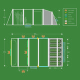 Holawild AIRTEK PARKHURST 6.0 Inflatable Family Tent - Parkhurst 6.0 Floorplan Updated