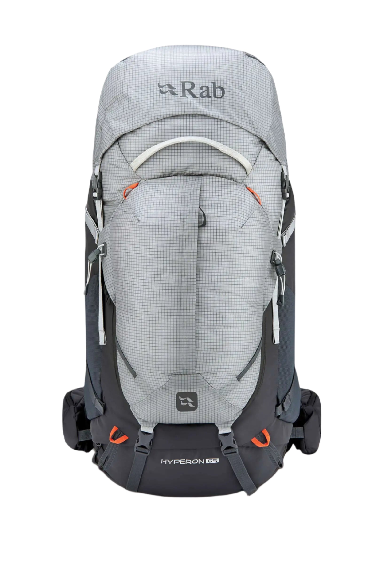 Rab Hyperon 65L Trekking Pack in Dark Pewter/Anthracite - front