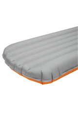 Rab Hypersphere 9.5 Down Sleeping Mat in Marmalade - valve, corner detail
