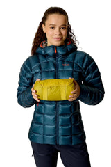 Rab Ionosphere 5 Sleep Mat in Dark Pollen - packed, worn