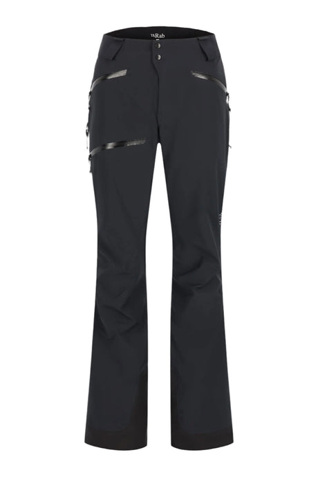 Rab Women's Khroma Kinetic Waterproof Ski Pants in Black - front