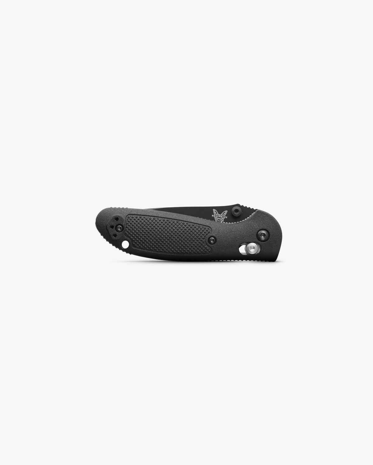 Mini Griptilian® Black Grivory® Drop-point - Closed Front View | Benchmade Knife Co.