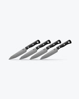 Table Knife Set | Black G10 - Four kitchen knives angled side profile | Benchmade Knife Co.