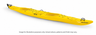 Mission ECO NIIZH 565 (XLT) kayak in Yellow, full kayak colour illustration. Image for illustrative purposes only. Actual colours, patterns and finish may vary.
