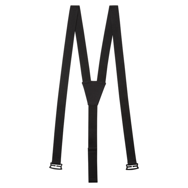 Mountain Equipment Braces Single Back Point in Black - showing Y-back design and EXOLITE 210 cross patch