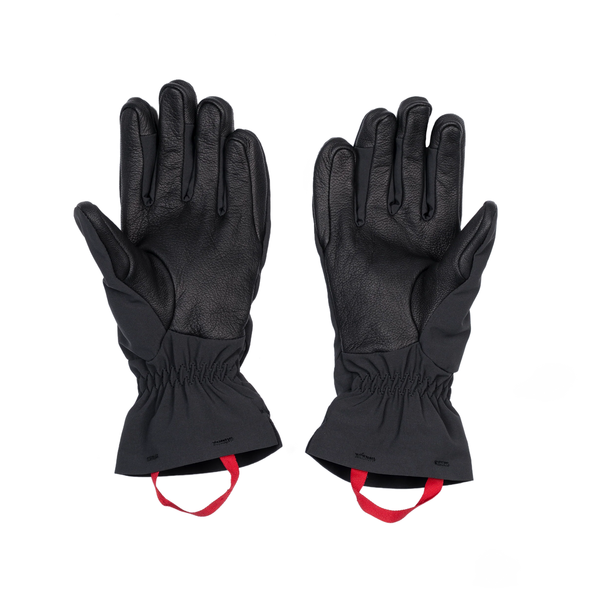 Mountain Equipment G2 Alpine Women's Glove in Black/Shadow - back view showing pre-curved fingers