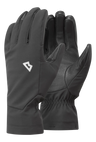 Mountain Equipment G2 Alpine Women's Glove in Black/Shadow - front view showing EXOLITE XP softshell fabric