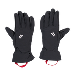 Mountain Equipment G2 Alpine Women's Glove in Black/Shadow - palm view showing water-resistant goatskin leather