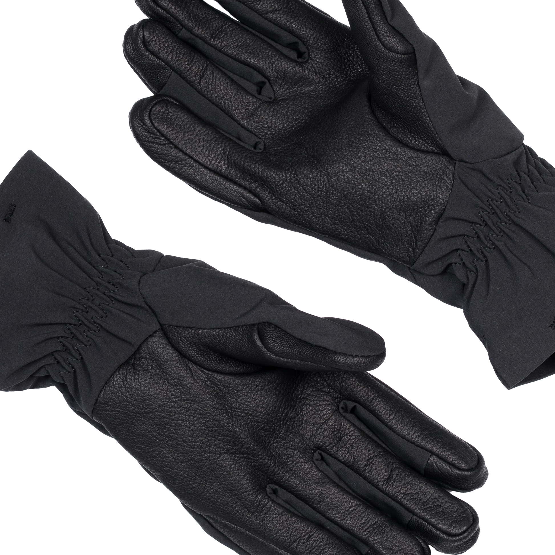 Low-bulk split cuff detail on Mountain Equipment G2 Alpine Women's Glove in Black/Black for easy donning