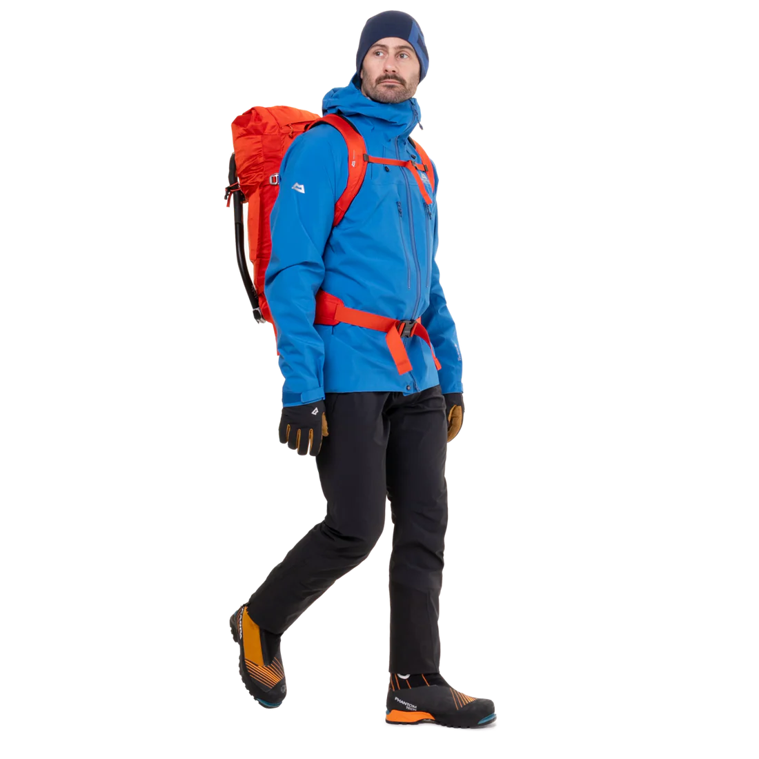 Removable adjustable braces and integrated belt on Mountain Equipment G2 Mountain Men's Pant in Black