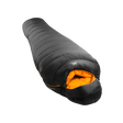 Mountain Equipment Glacier 1000 Sleeping Bag in Obsidian - full length view showing 1,000 g of 700+ fill power duck down and Alpine fit construction