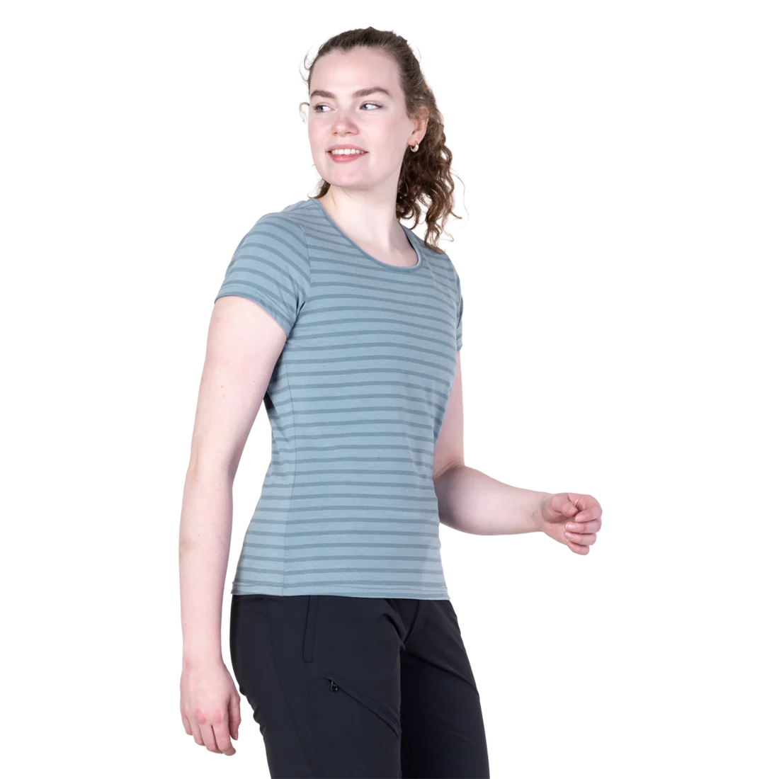 Mountain EquipmentMountain Equipment Groundup Stripe Women's TeeOutdoor Action