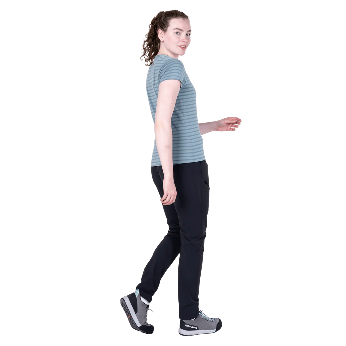 Mountain EquipmentMountain Equipment Groundup Stripe Women's TeeOutdoor Action